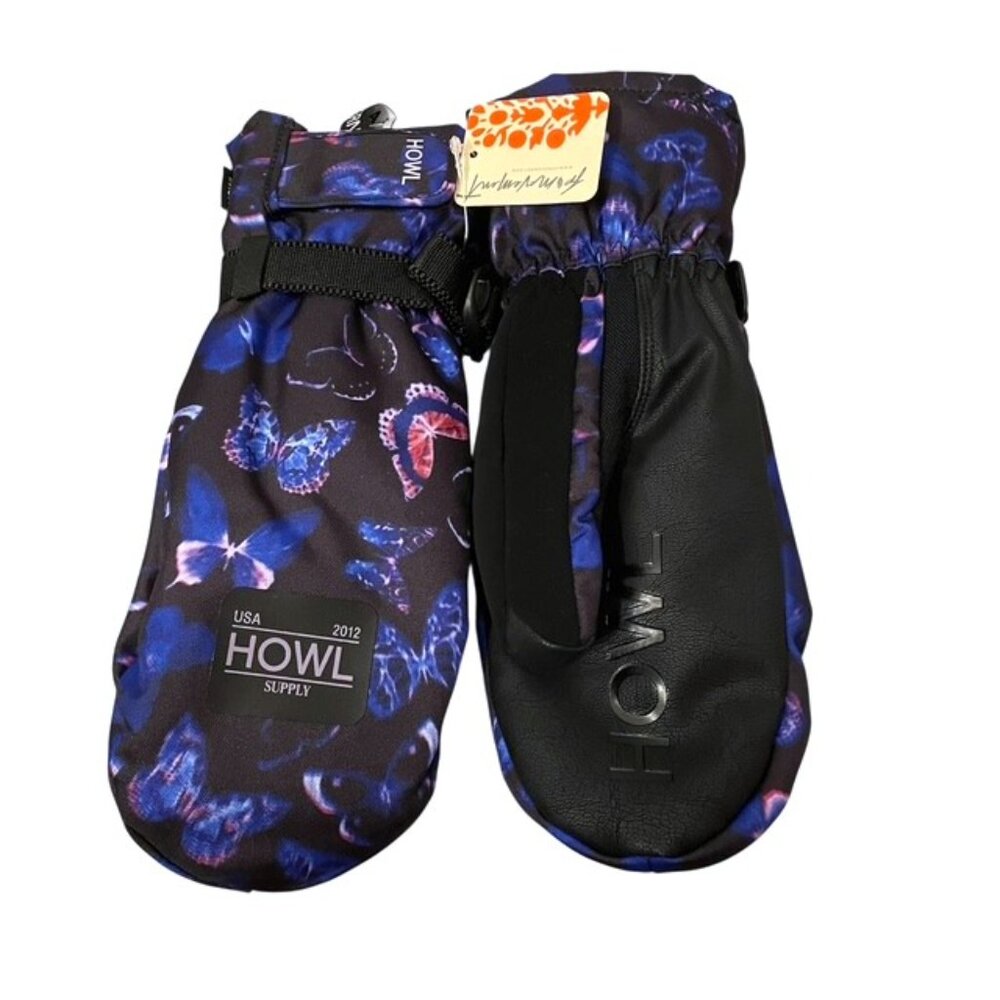 NWT Free People x Howl Fairbanks Butterfly Mittens Medium Winter Ski Snow Mitts - Picture 3 of 16